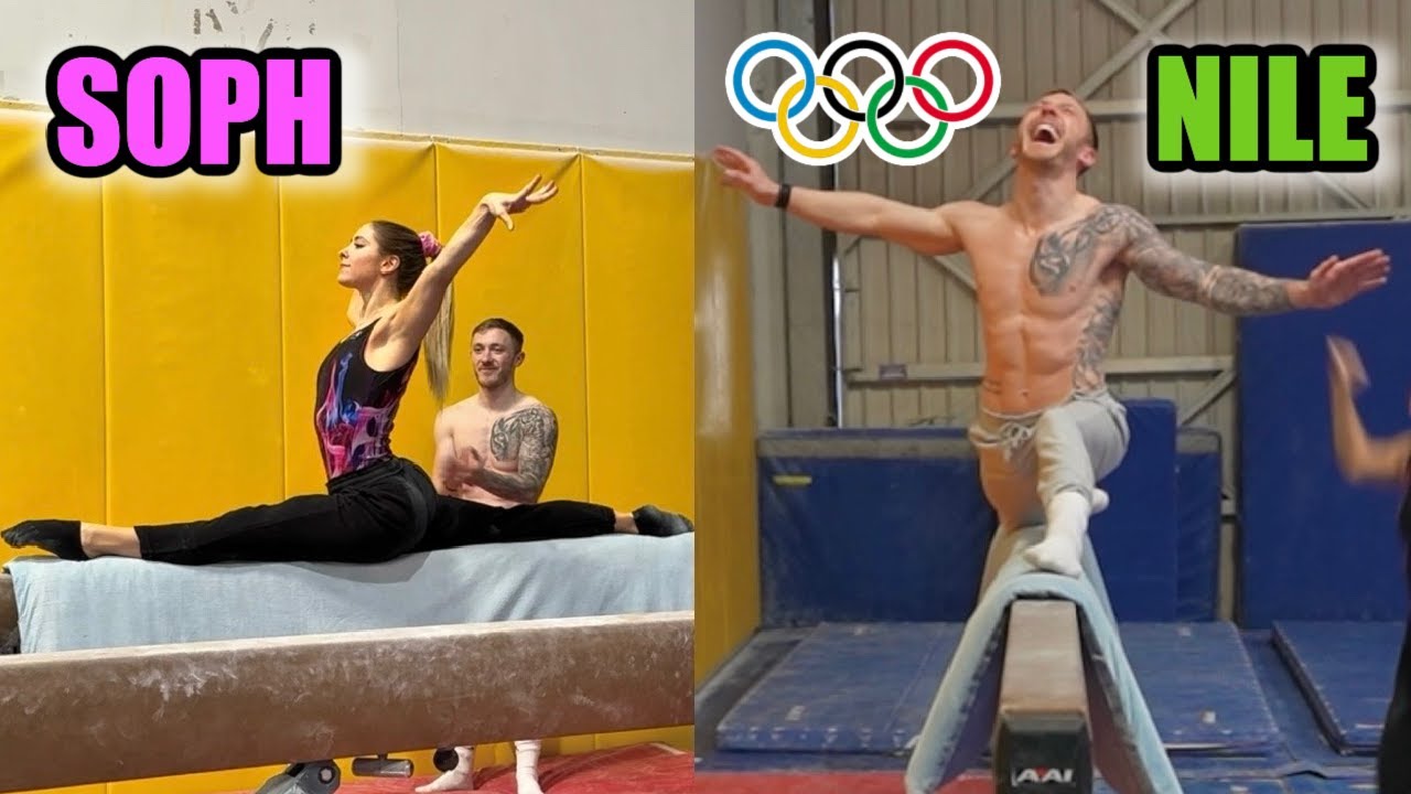 I teach my PAINFUL MOUNT to OLYMPIC CHAMP @Nile Wilson *Beam