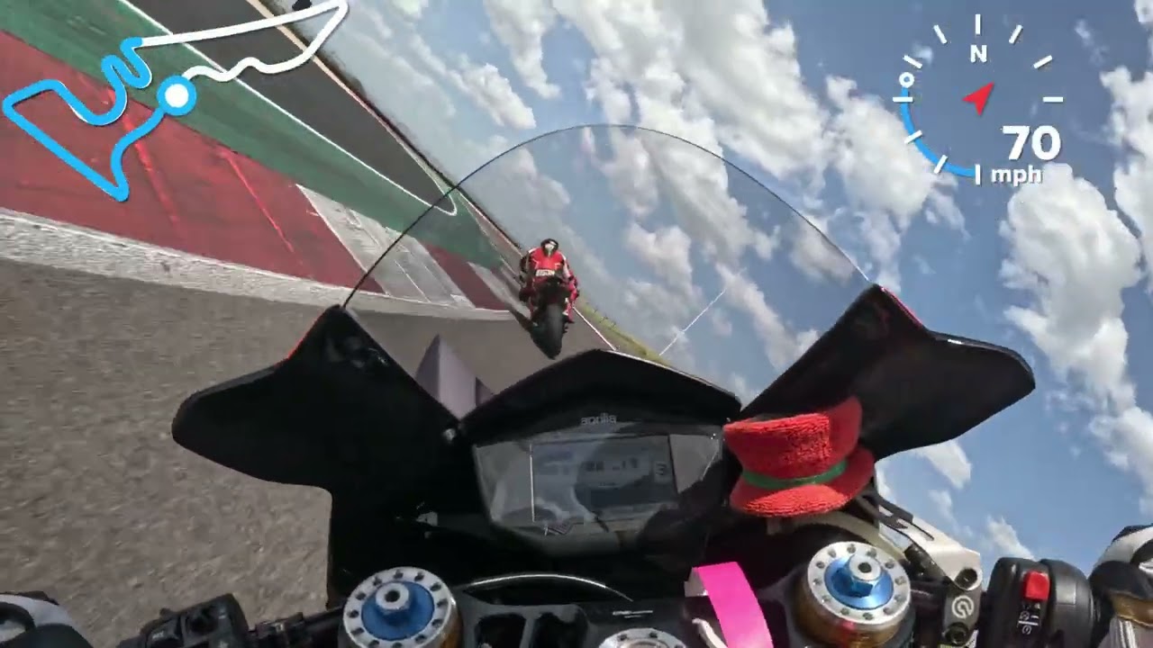 COTA 3:16 superbike camp 6/21/25 Nil's POV front view.