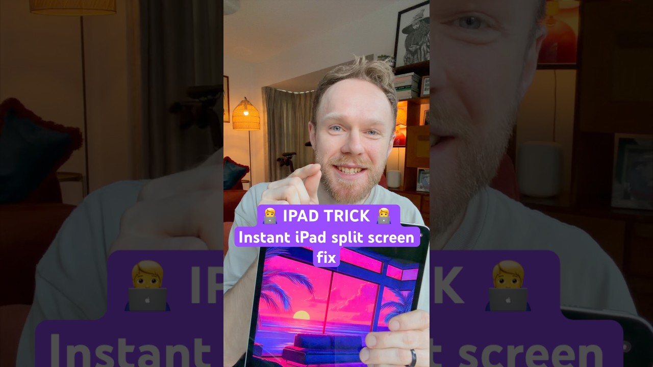 The iPad Split-Screen fix you NEED in iPadOS 26 🧑&zwj;💻easy instant method revealed🍏 #ipados26 #apple