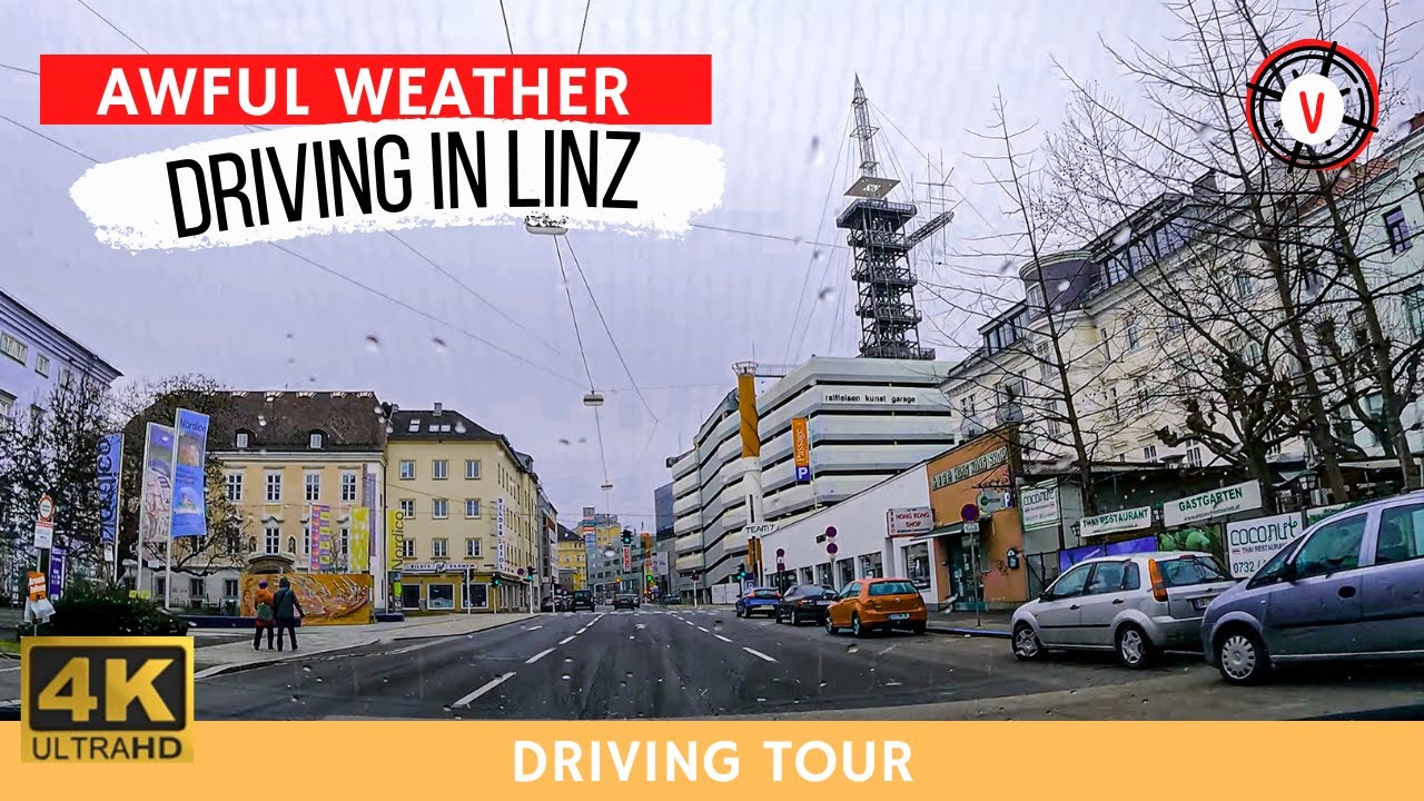 Linz Voest Bridge to Pöstlingberg - Industry, Architecture and Nature  4K 60fps (Original Sound)