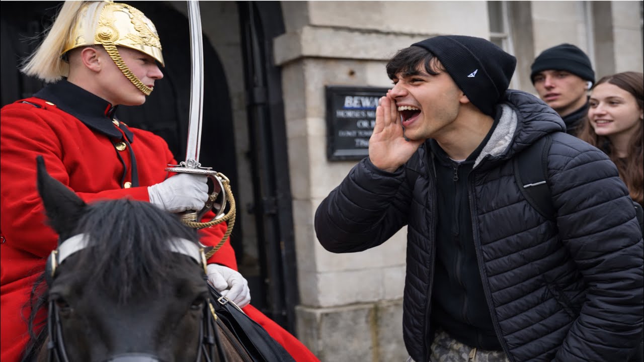 Rude Chav Gets MOUTHY at King’s Guard After Being Snapped At