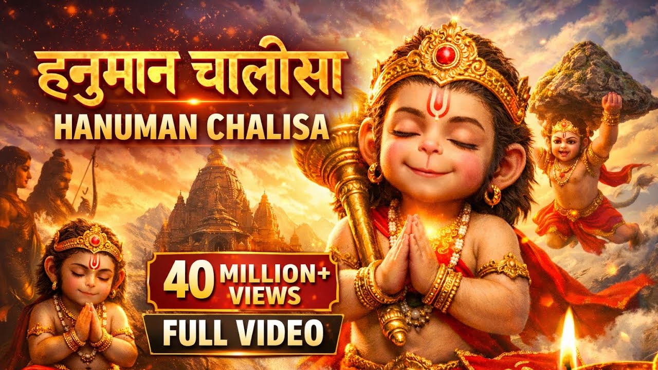 Hanuman Chalisa 🙏 | जो भी सुनेगा उसका डर खत्म होगा | Powerful Bhajan | 4K