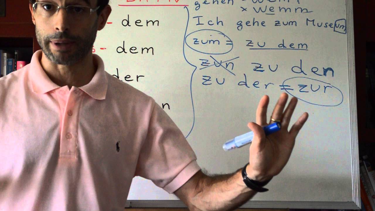 Aprender Aleman 21: Las Declinaciones en aleman DATIV 1