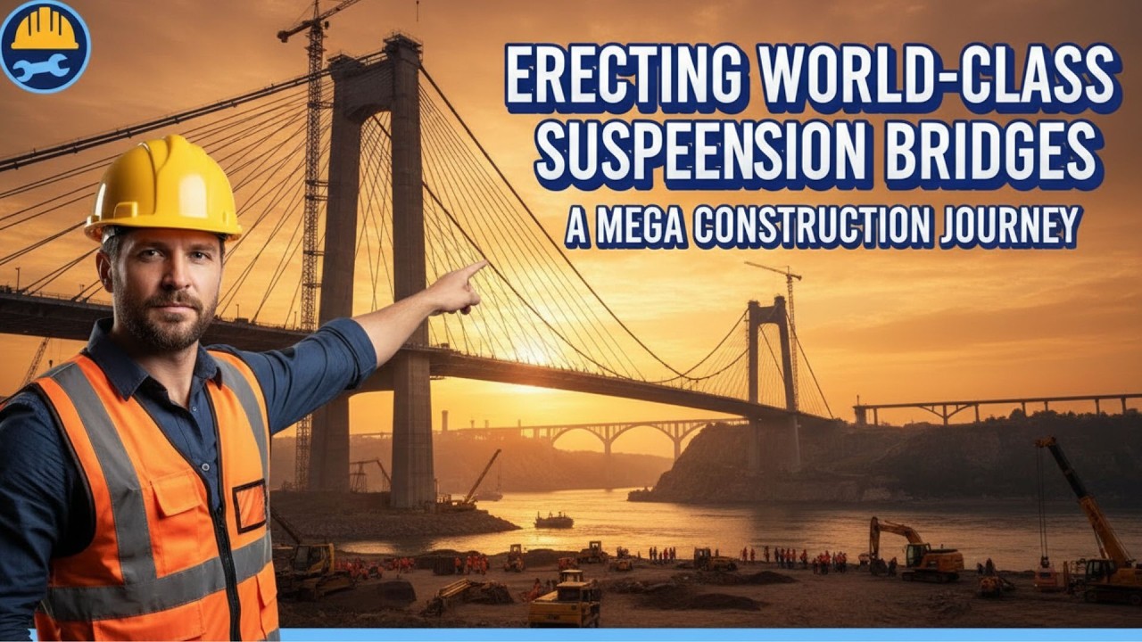 Erecting World-Class Suspension Bridges: A Mega Construction Journey I Structural Engineering