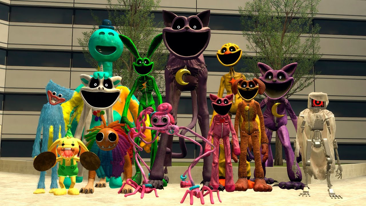 Surviving the Poppy Playtime Characters in the City, Chapter 1, 2, 3 & 4 | Garry's Mod