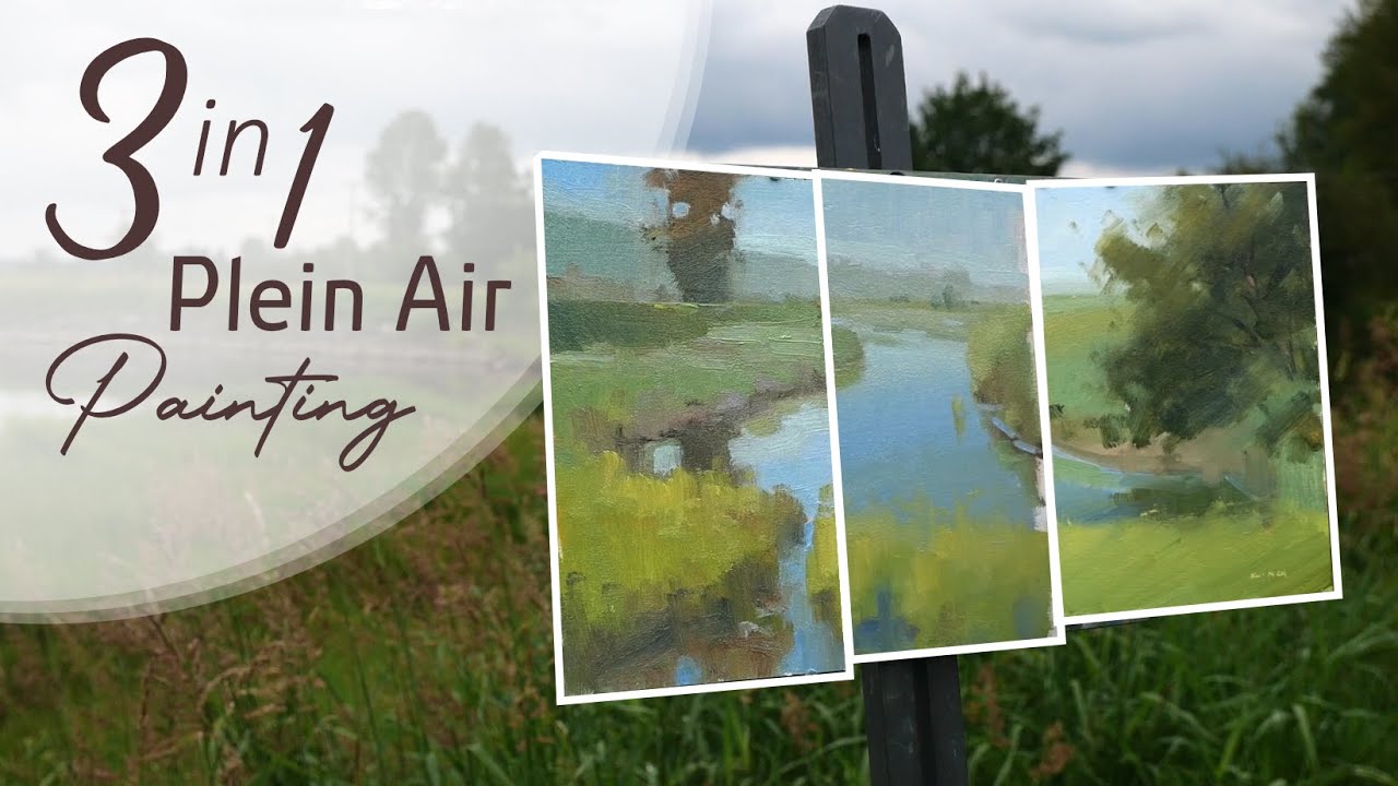 3 Separate Scenes into 1 Plein Air Painting