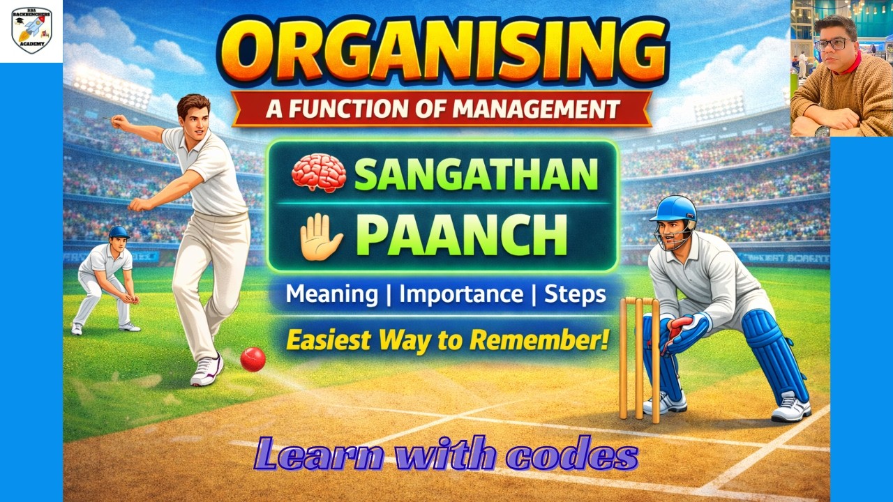 Organising – Commerce Class 12 (Part 1) | Meaning, Importance & Memory Codes | Part 1|ONE SHOT |BBA|