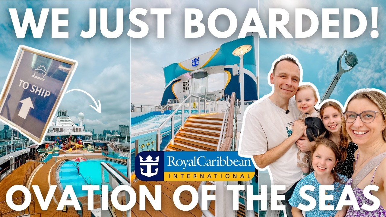 Первый день на борту Ovation of the Seas! 🚢🇸🇬 День посадки на борт + Экскурсия по всему кораблю