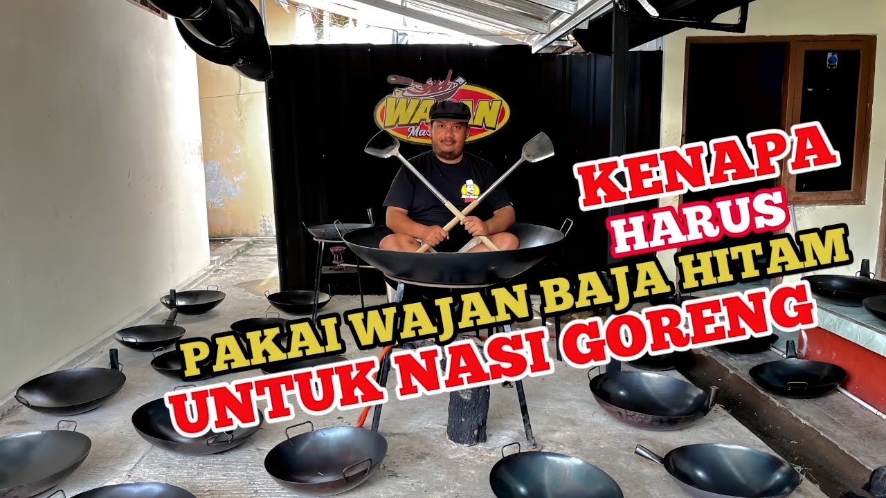 Kenapa Harus Pakai Wajan Baja Hitam Untuk Nasi Goreng
