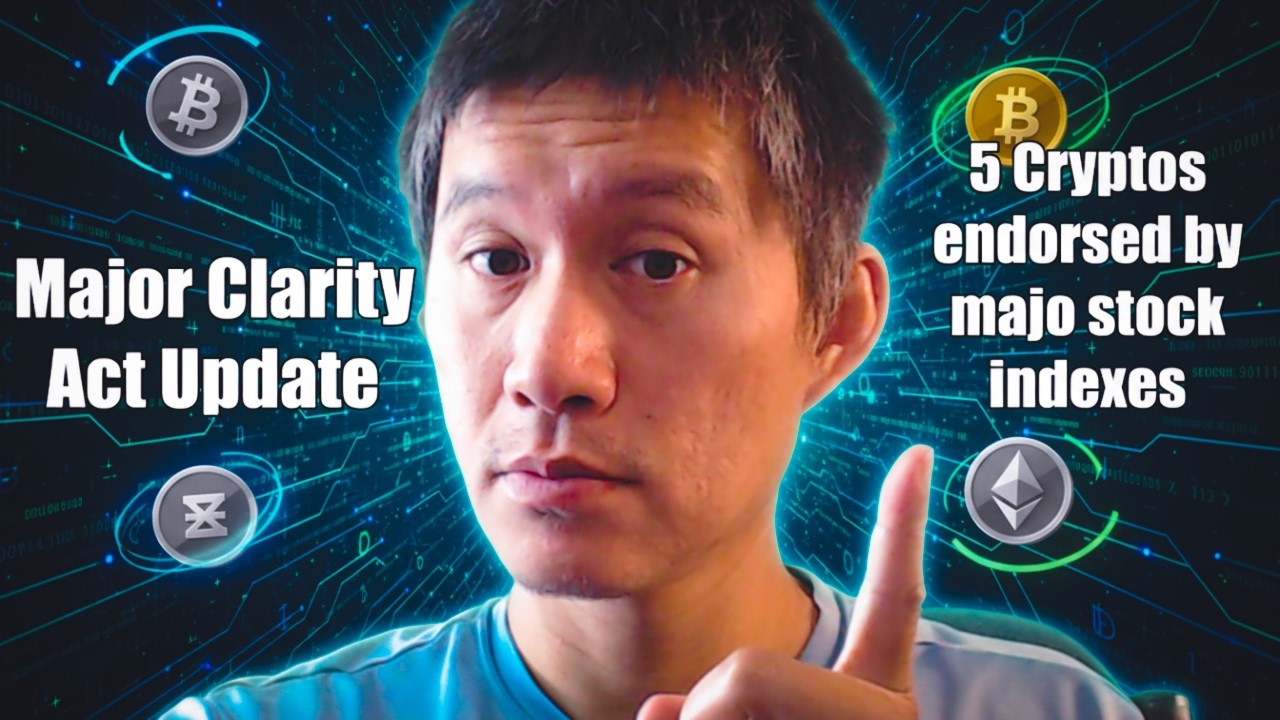 These 5 Crypto are endorsed by Major Stock indexes. Big Crypto Clarity Update.