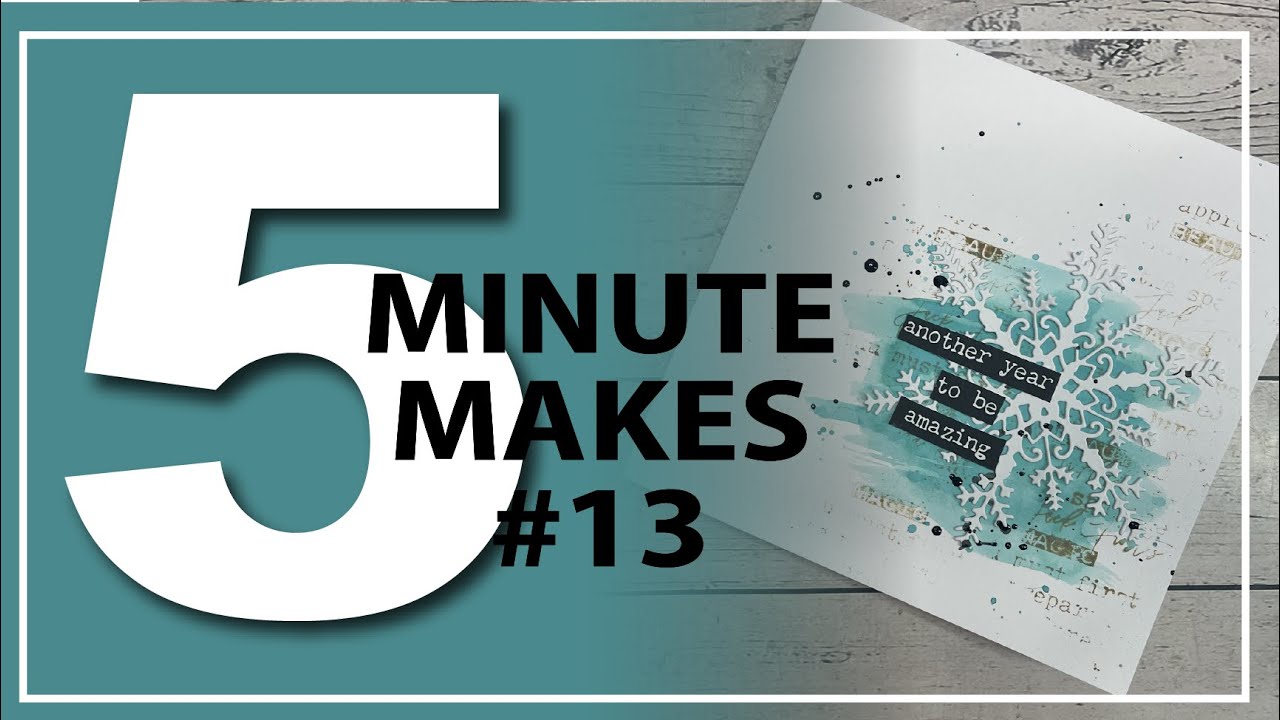 Quick Mixed Media Card - 5 Minute Make!