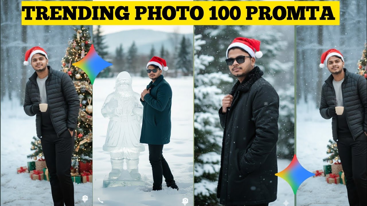 Christmas ka photo kaise banaye//how to create Christmas photo with Google Gemini