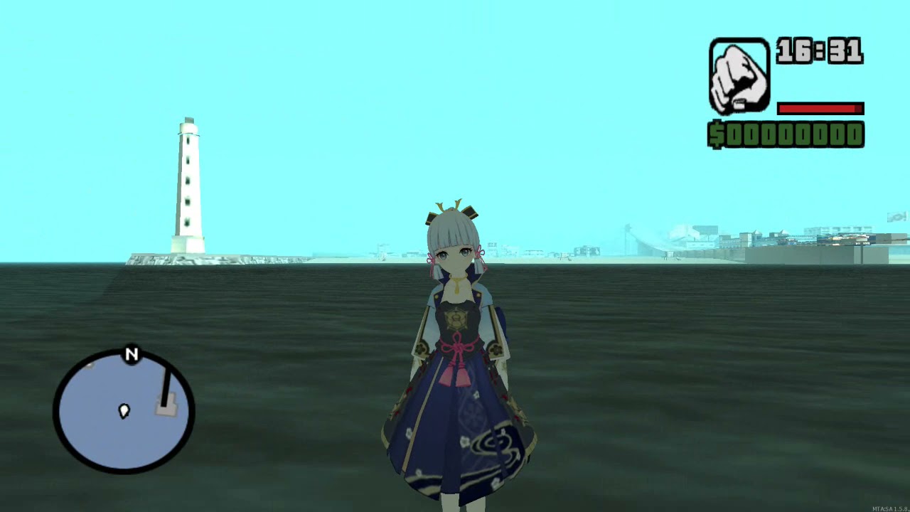 - GTA SA - Skin Kamisato Ayaka de Genshin Impact