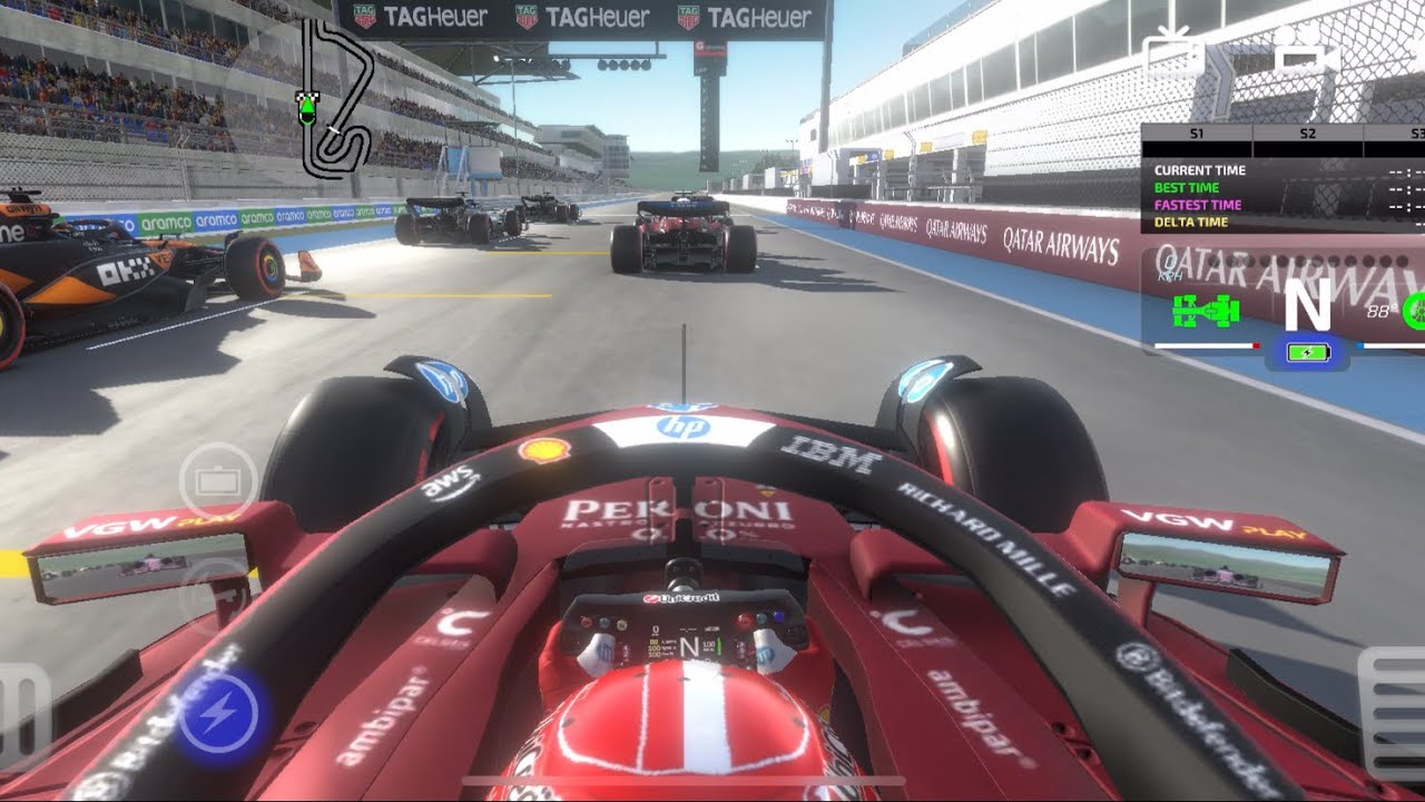 Monoposto 2025 | Charles Leclerc | Ferrari | Spanish Grand Prix | 10% Race | Gameplay |