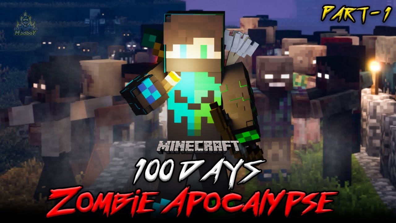 100 Days in ZOMBIE APOCALYPSE | Minecraft in Telugu | PART - 1 | Maddy Telugu Gamer