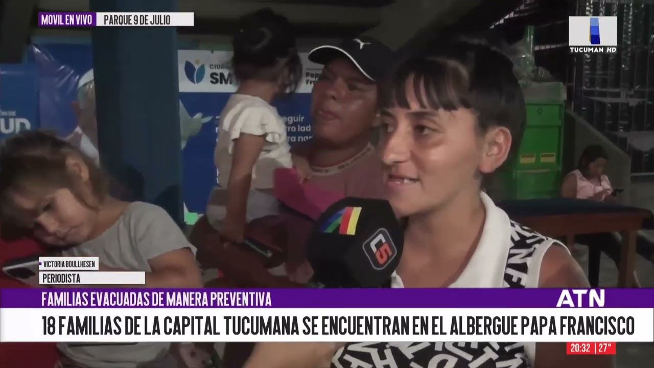 Evacuaron a 18 familias en la capital tucumana por la crecida del río Salí
