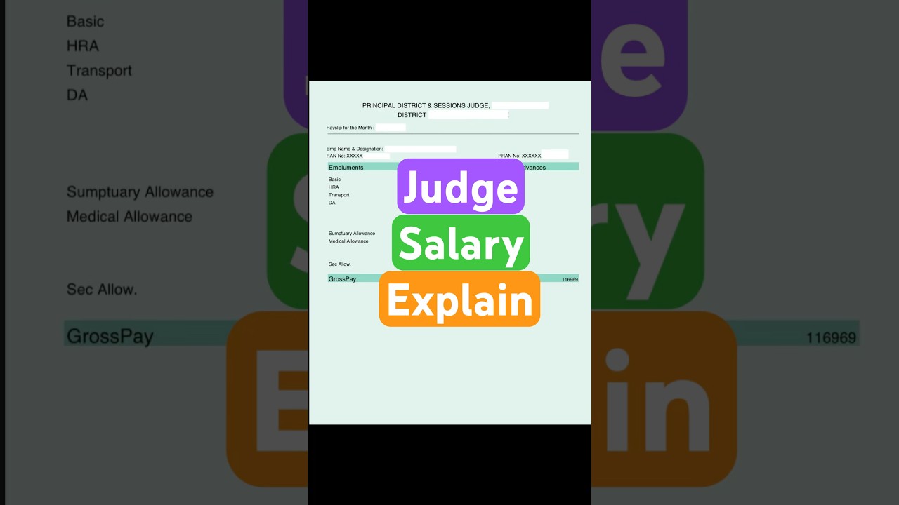Judge Salary 2025 Explain #shorts #ytshorts #judiciary