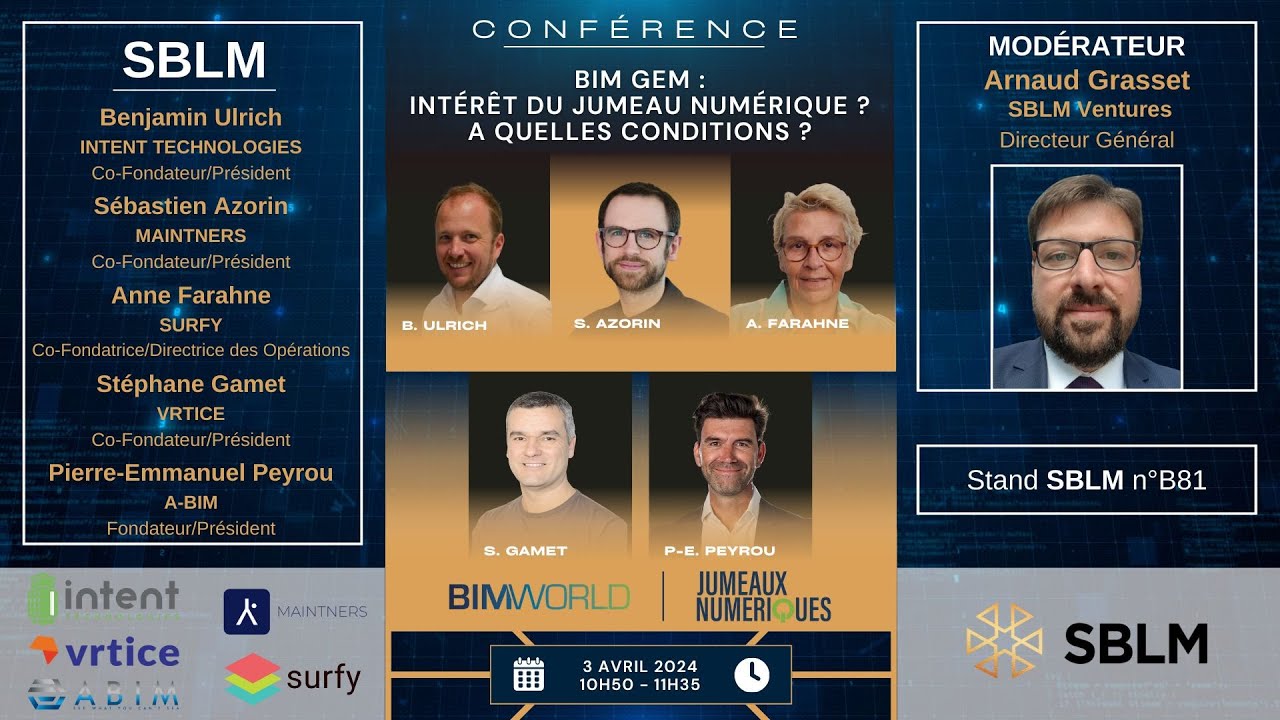 BIM World 2024 - L'intérêt du jumeau numérique, à quelles conditions