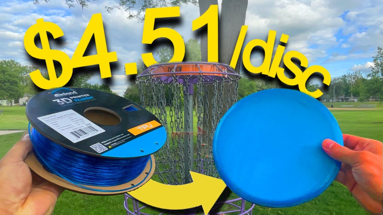 i designed a $5 3d printed disc golf disc (its goated)