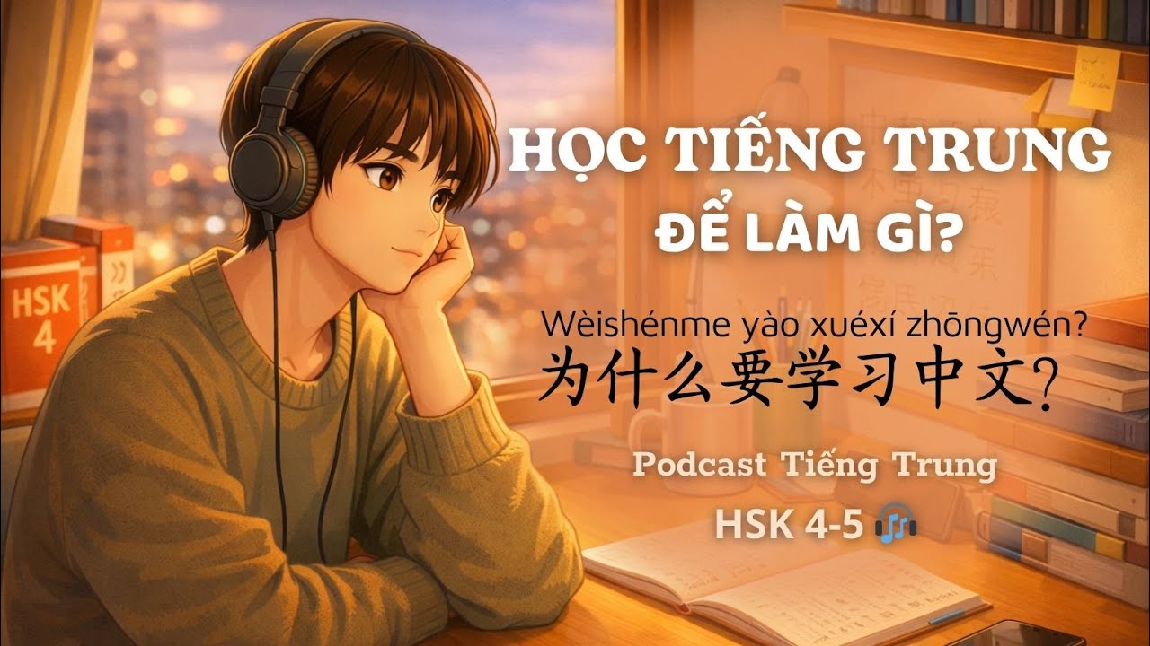 🎧Luyện Nghe Podcast Tiếng Trung | Học Tiếng Trung Để Làm Gì? | HSK 4-5