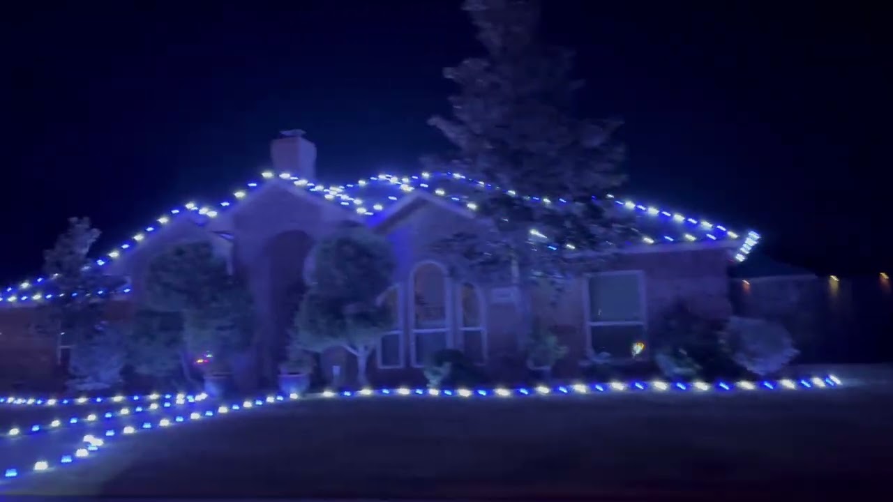 Driving around the neighborhood looking at Christmas lights 