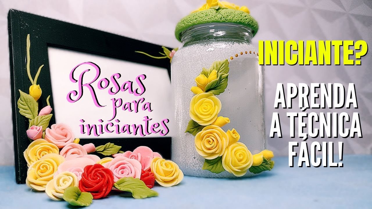 MÉTODO SUPER FÁCIL DE FAZER ROSAS EM BISCUIT SEM MOLDES, IDEAL PARA INICIANTES!