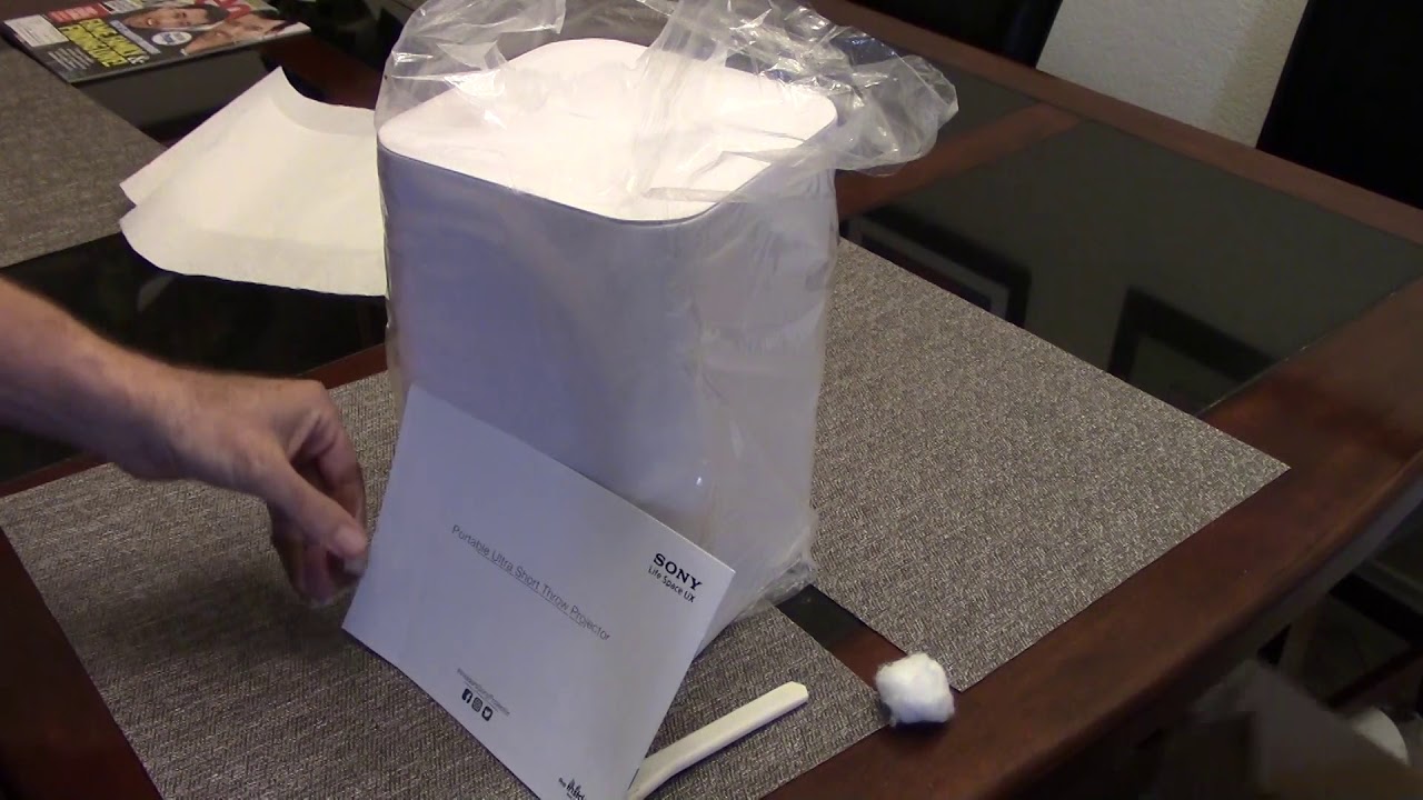 Sony LSPX-P1 Short Throw Projector Unboxing