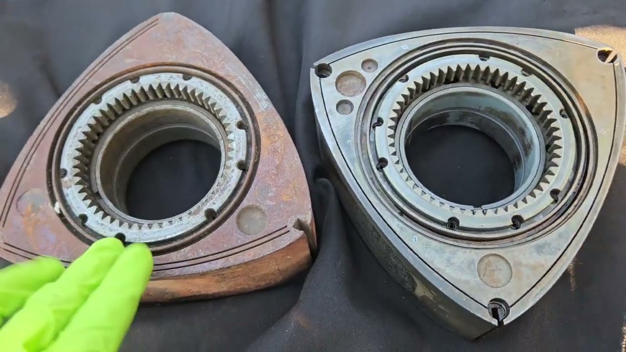 Old rotor! 6mm apex seals and twin side seals - Early 12a twin distributor rx7 rotor - 1970s Mazda