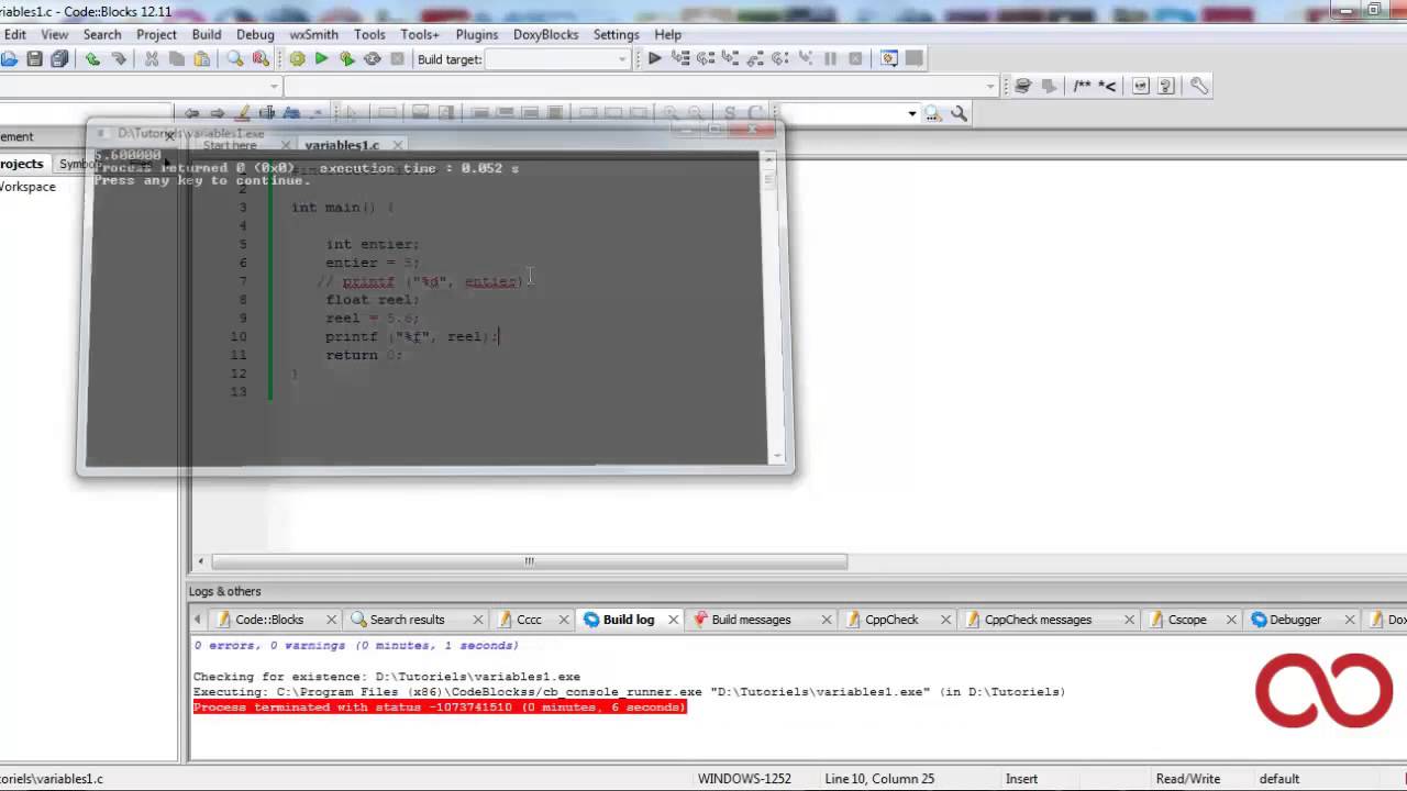 Langage C : Variables