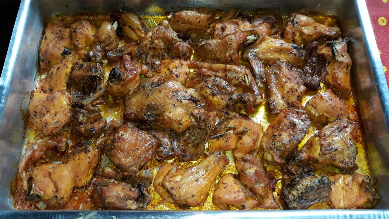 Frango Assado no Forno - Delicias da Maria
