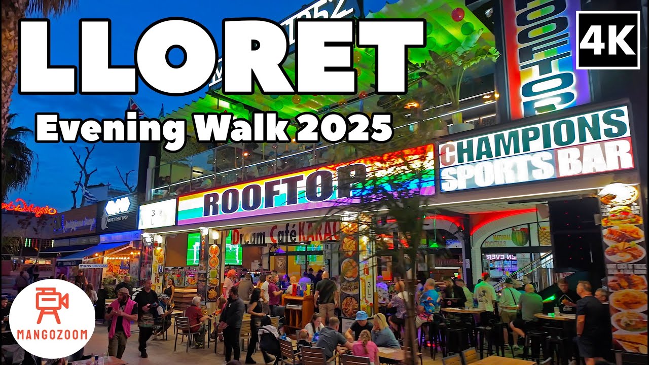 Lloret de Mar, Spain 2025 - Evening Walking Tour | With Captions