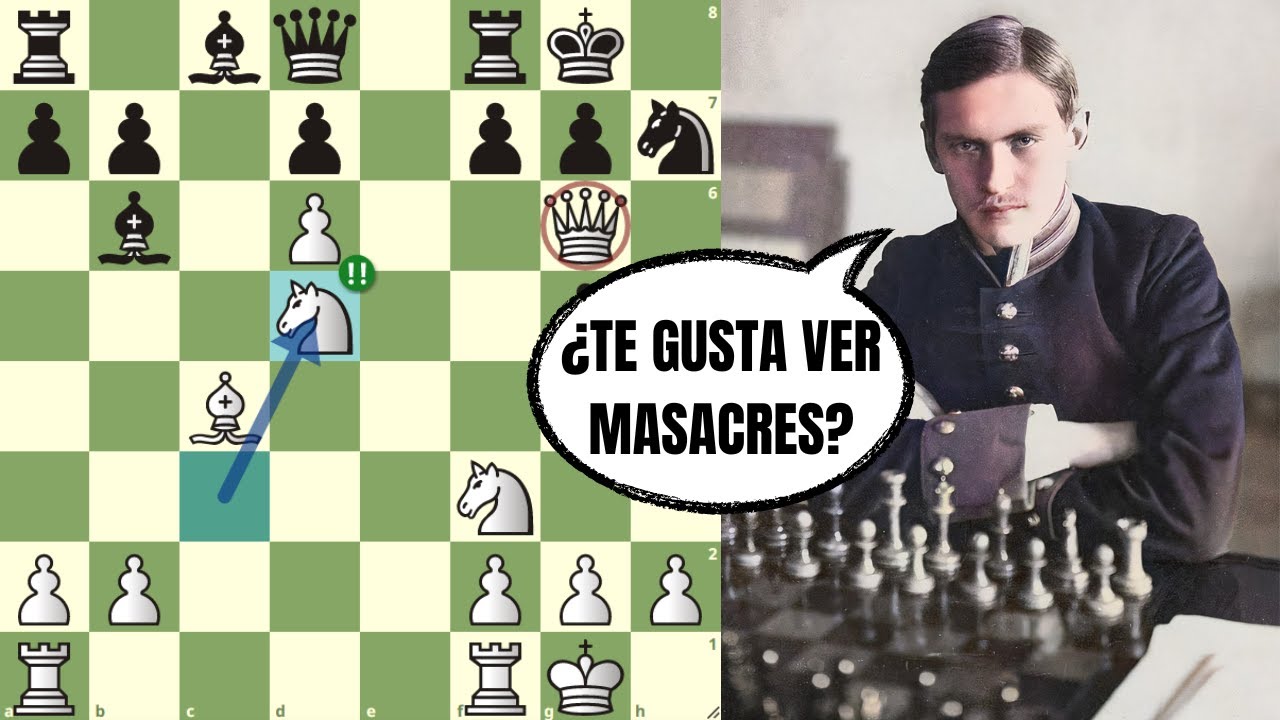 ¡LA MAYOR PALIZA QUE VERÁS JAMÁS! 👊: Alekhine vs NN (Moscú, 1911)