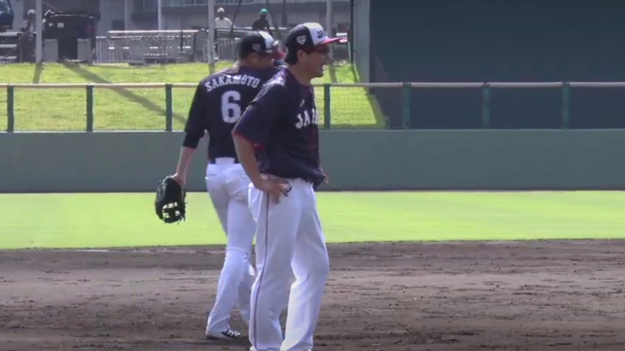 プロ野球 サムライジャパン強化合宿 坂本勇人