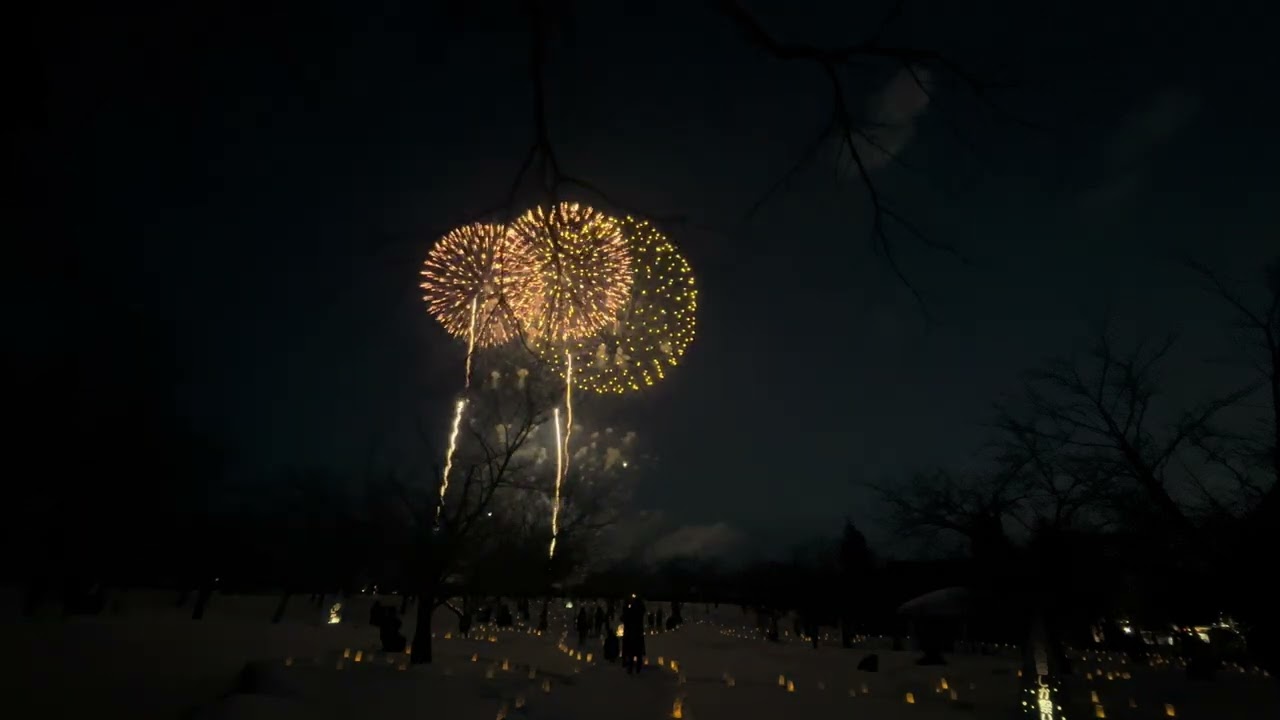 2025年2月15日第４０回雪しかまつり「雪花火」