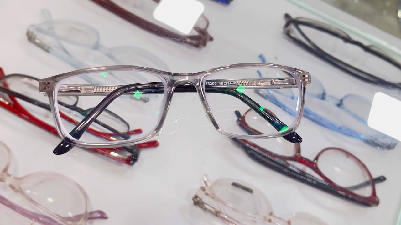1.61 Hi-Index Blueguard Lens | Grey Acetate Frame | Mohan Optics Rajahmundry 