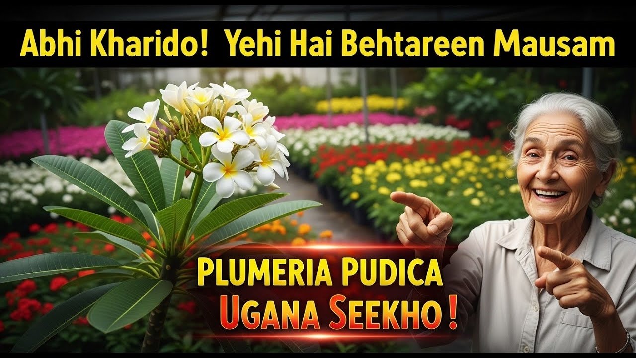 Plumeria Pudica (Nag Champa) Plant Kaise Ugayein | Cutting Propagation Guide 2025
