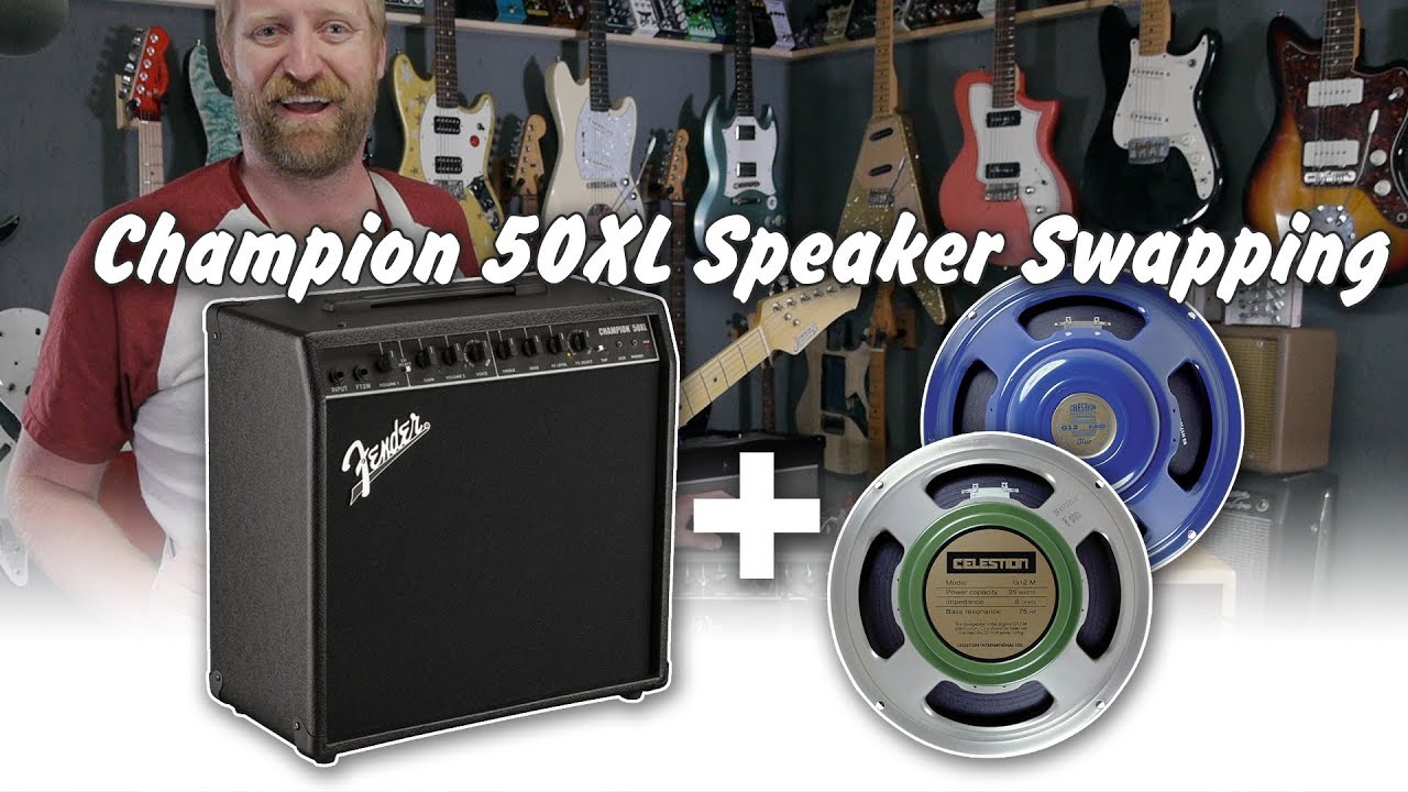 Champion 50XL - Stock speaker Vs. Blue and Greenback