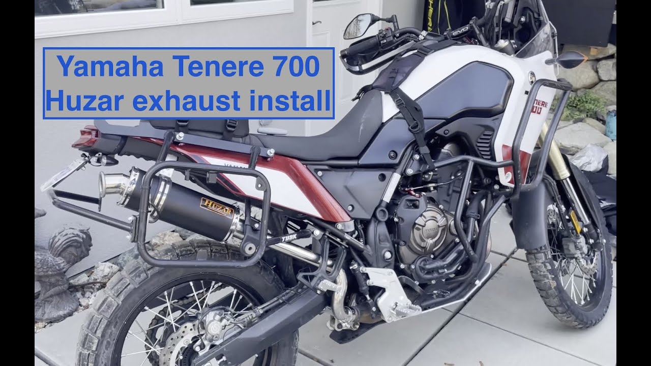 Yamaha Tenere 700: Huzar exhaust install