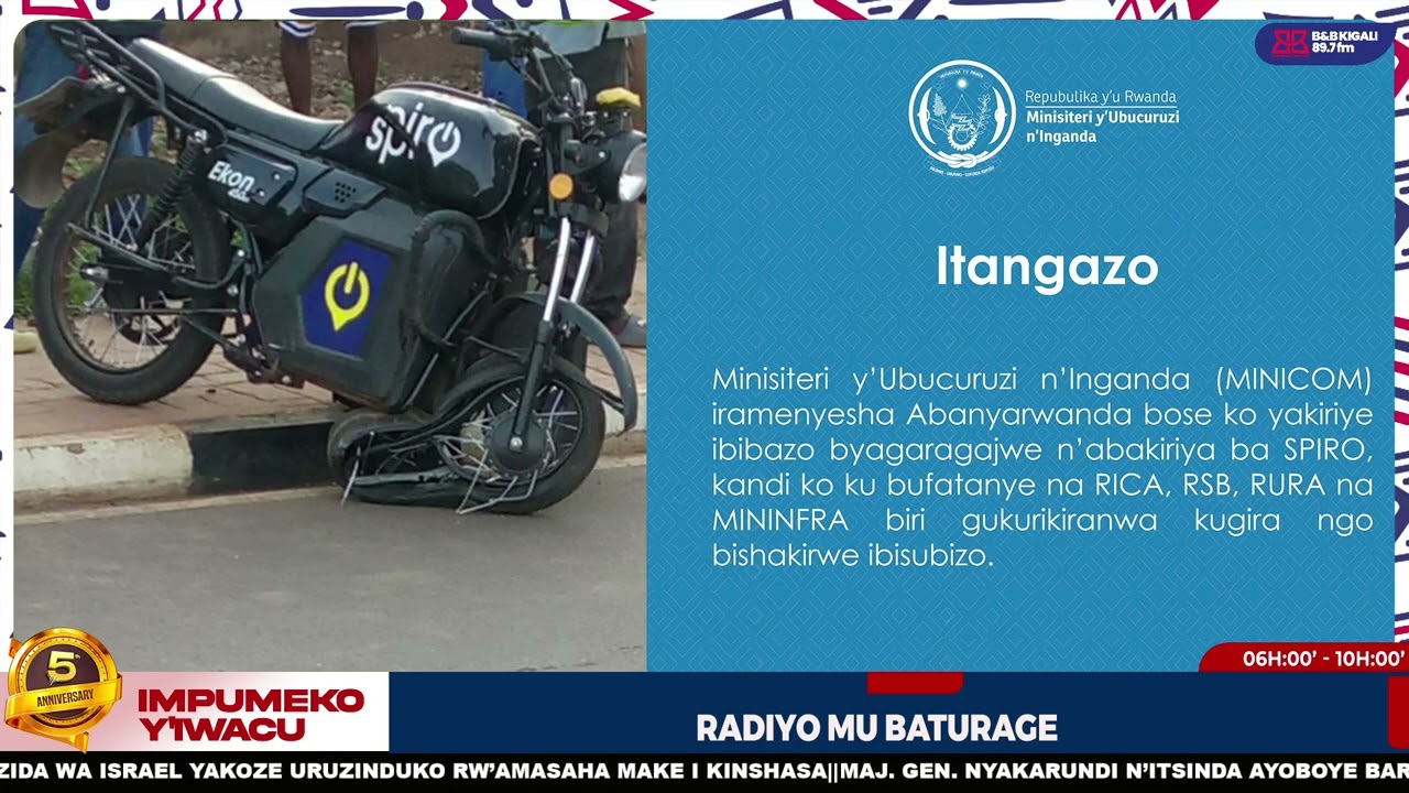 MINISITERI Y&rsquo;UBUCURUZI N&rsquo;INGANDA IRI GUKURIKIRANA IBIBAZO BYAGARAGAJWE N'ABAKIRIYA BA SPIRO