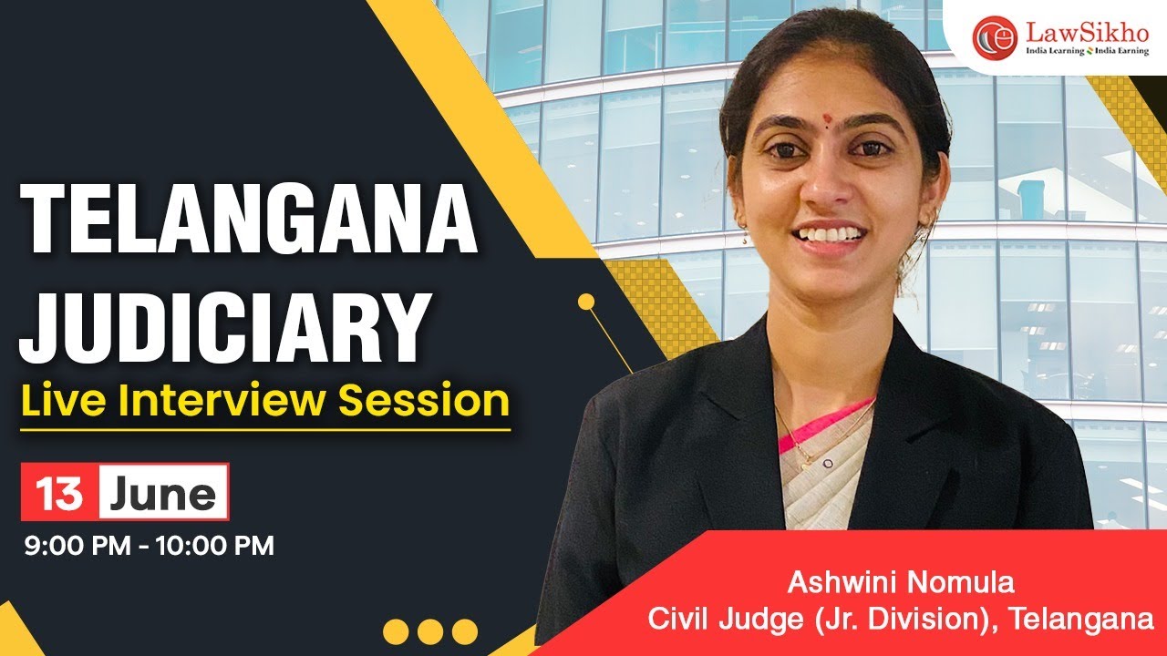Live interview session with Ashwini Nomula (Civil Judge, JD) Telangana Judicial Service