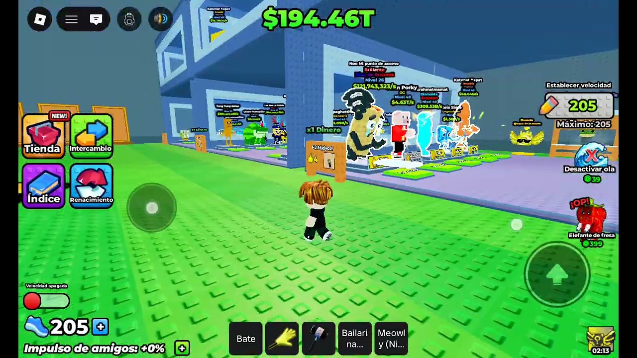 Dia 5 jugando escapa del tsunami por lucky blocks (con mi hermano)