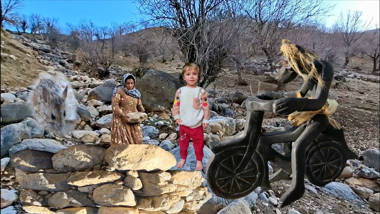 How Does a Nomad Mother Survive Alone in the Zagros Mountains? 🏔️👩‍👧‍👦🔥
