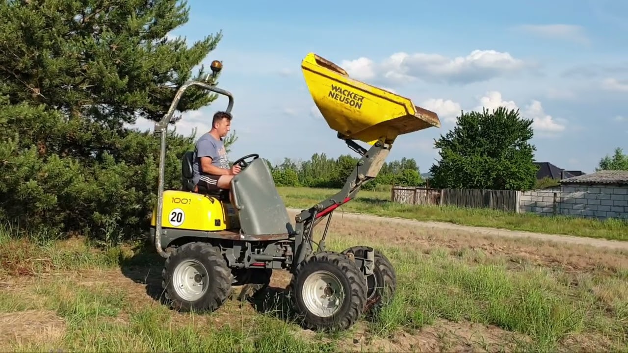 wozidło WACKER NEUSON 1001 wysoki wysyp, silnik YANMAR