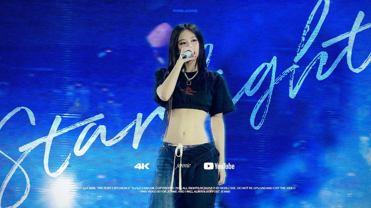 250315 BLACKPINK 블랙핑크 JENNIE 제니 @ The Ruby Experience 'Starlight' FANCAM (4K)