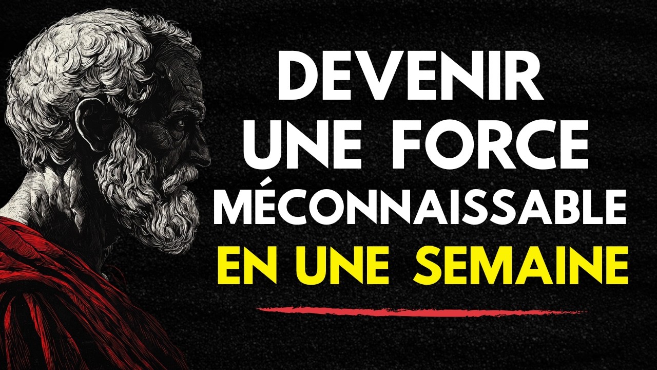 DEVENEZ MÉCONNAISSABLE ET CHANGEZ VOTRE VIE EN UNE SEMAINE | PHILOSOPHIE STOÏCIENNE