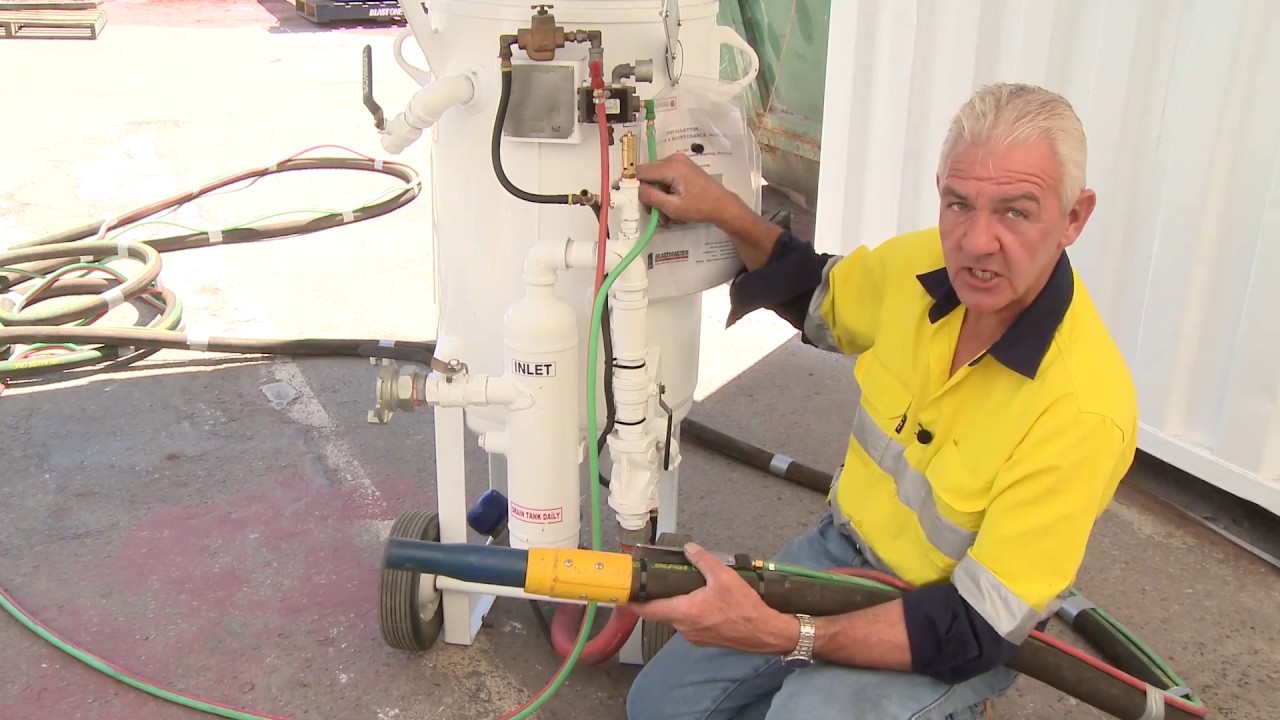 Troubleshooting a blast pot with a Schmidt Thompson abrasive metering valve