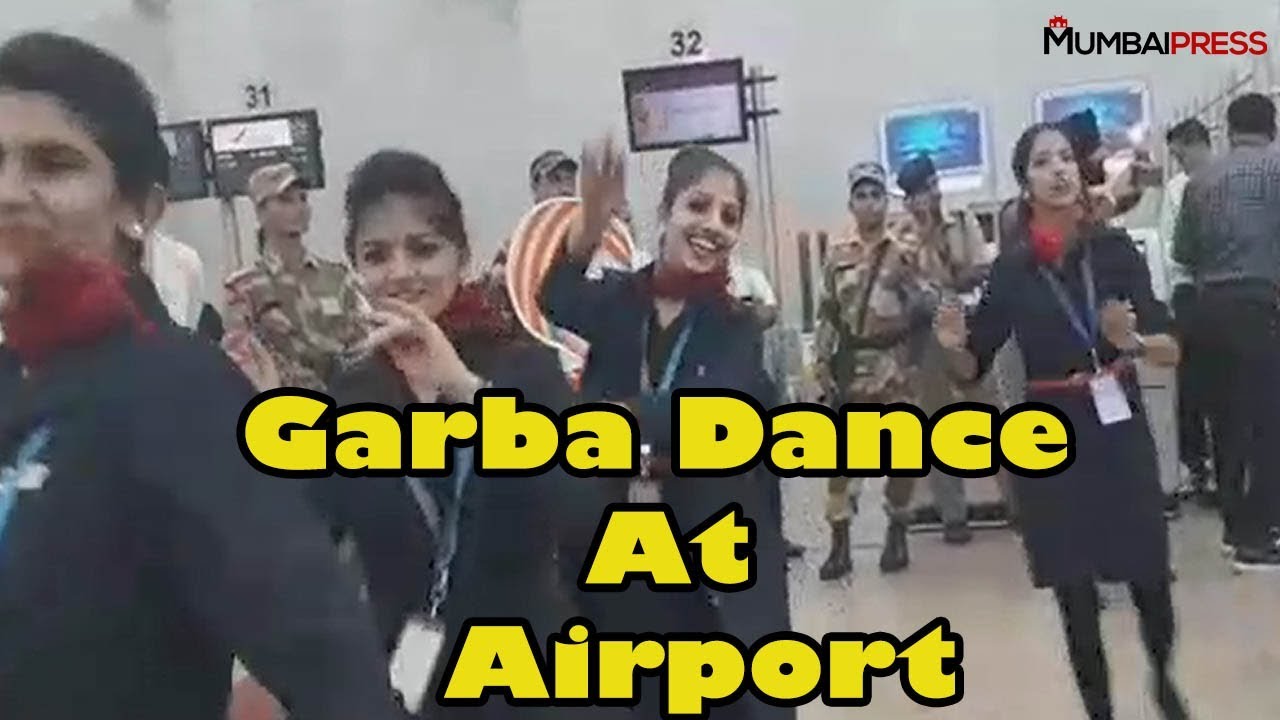 Garba Dance At Terminal 2 Ahmedabad Airport