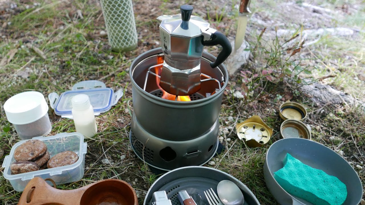 Nasswetter-Zeltübernachtung m. Trangia Sturmkocher