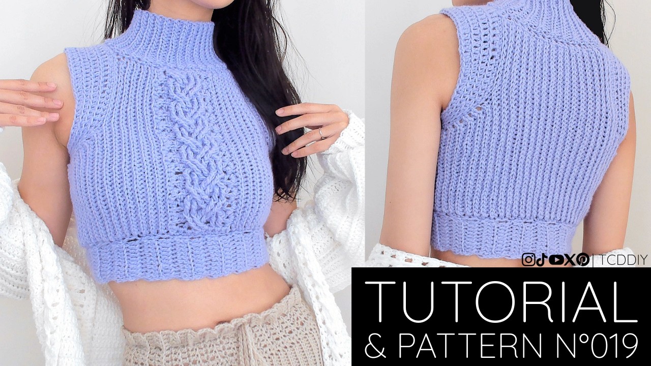 How to Crochet: Cable Turtleneck | Pattern & Tutorial DIY