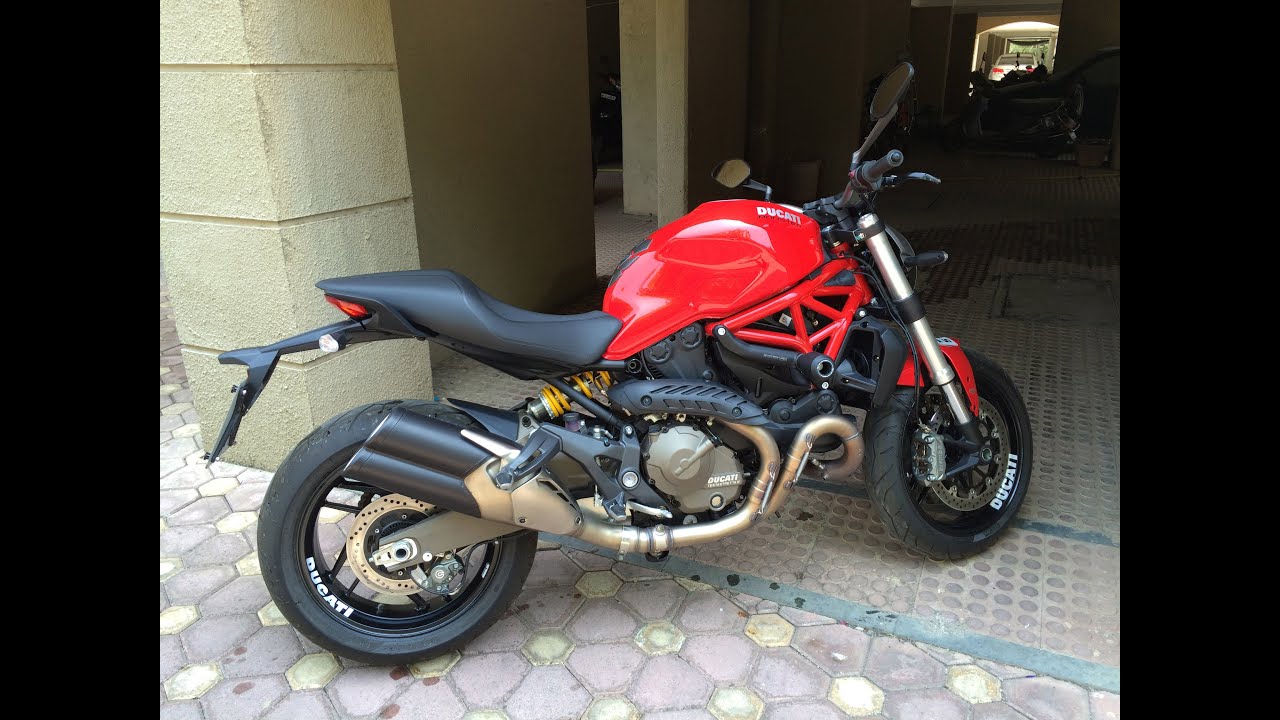 Ducati Monster 821 stock exhaust